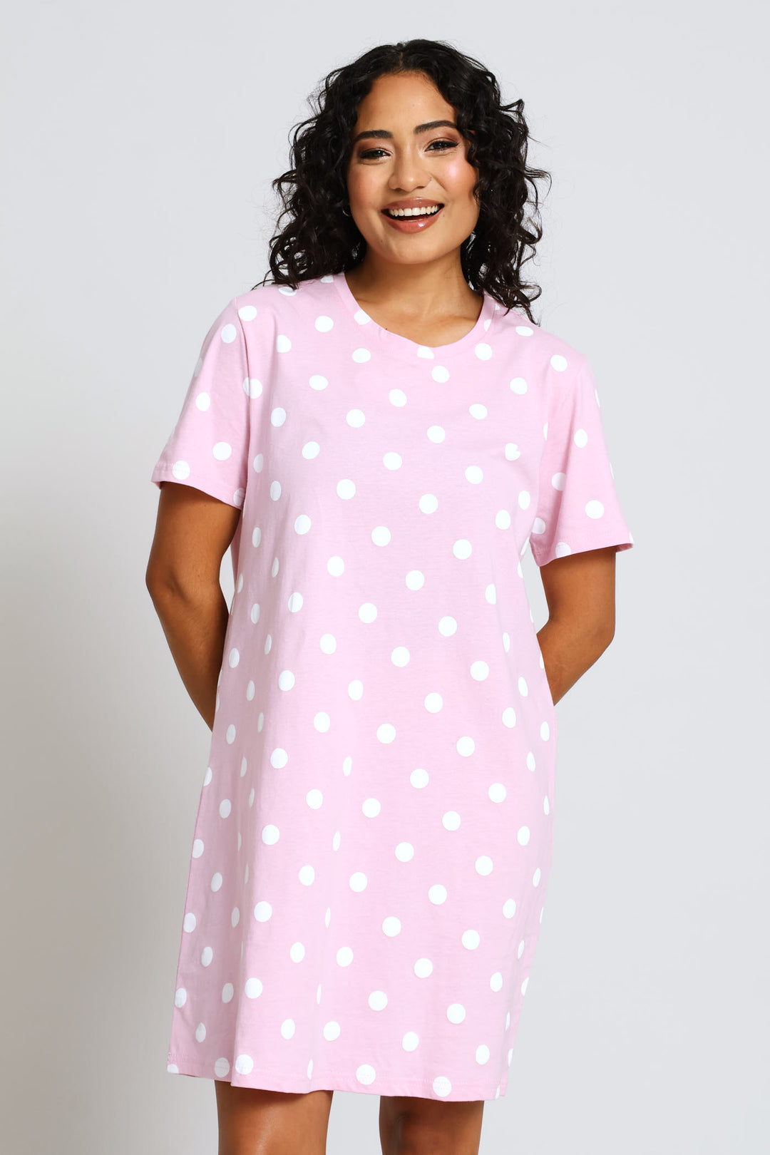 Spot Sleepshirt - Dusty Pink
