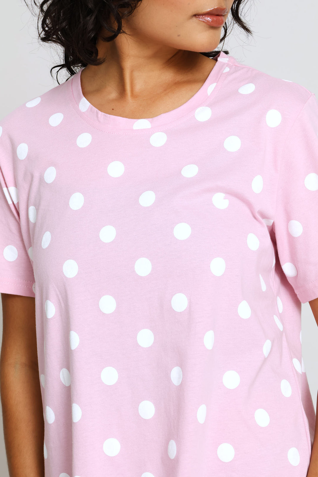 Spot Sleepshirt - Dusty Pink