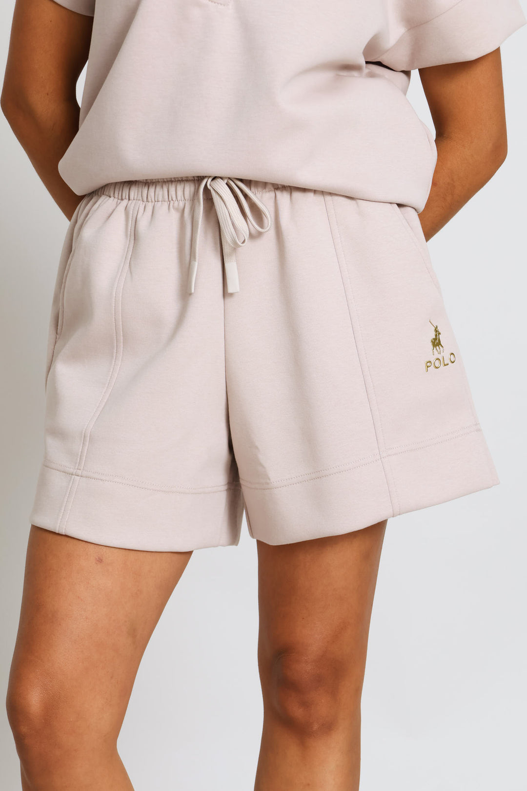 Zoe Soft Track Short - Mushroom