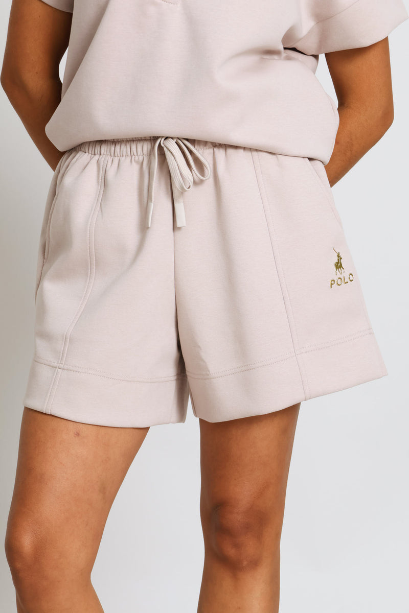 Zoe Soft Track Short - Mushroom