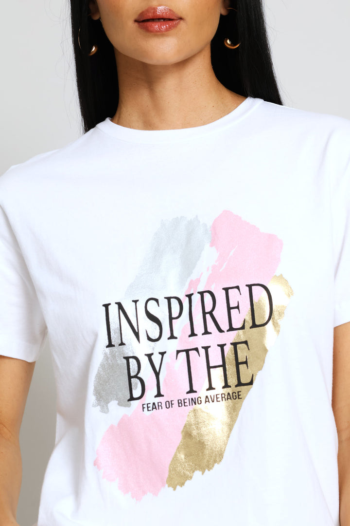 Brushstroke Inspire By Tee - White