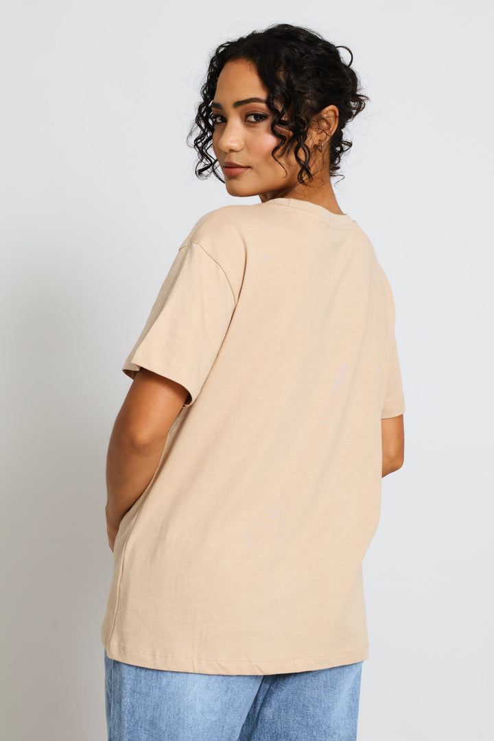 Seashells Frame Top - Mid Beige