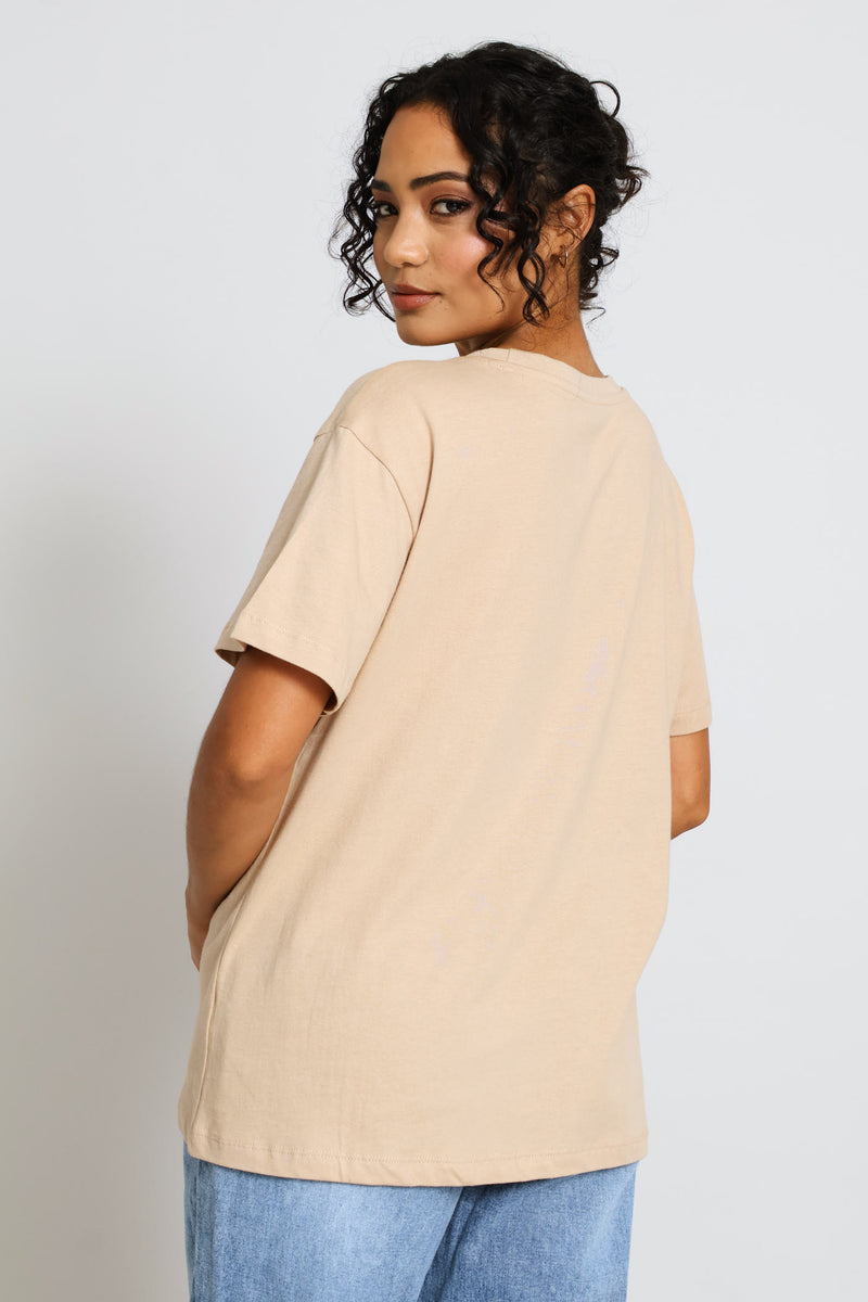 Seashells Frame Top - Mid Beige