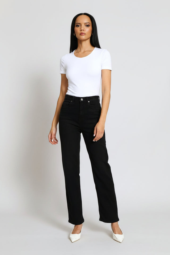 Classic Straight Leg Denim - Black