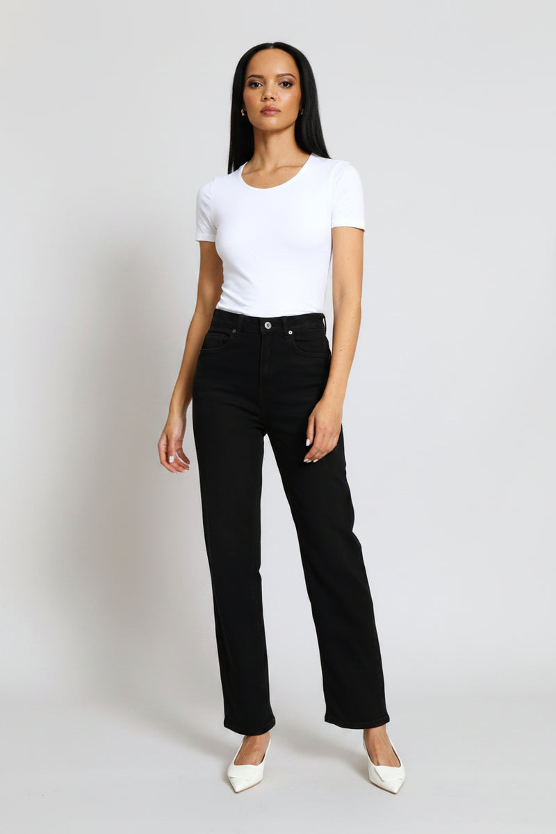Classic Straight Leg Denim - Black