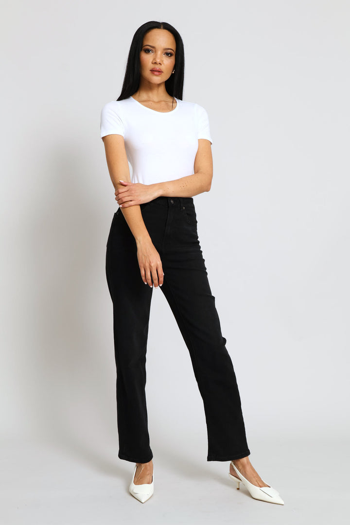 Classic Straight Leg Denim - Black