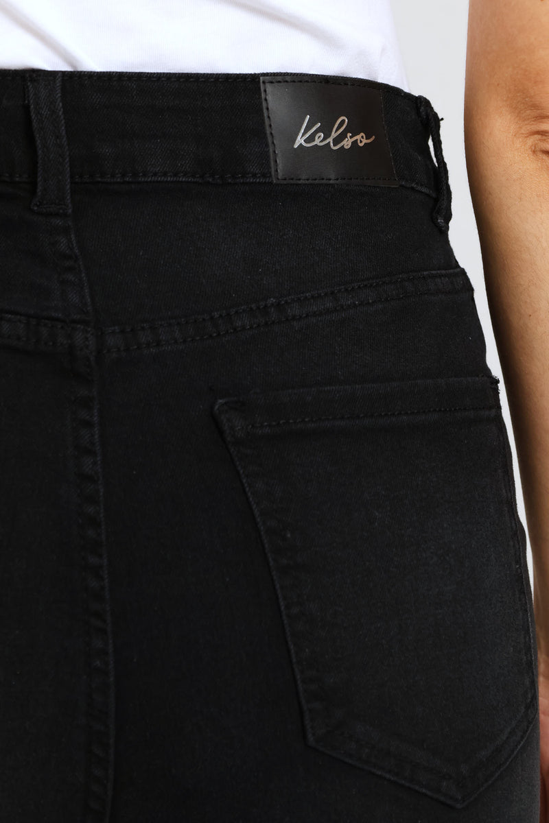 Classic Straight Leg Denim - Black