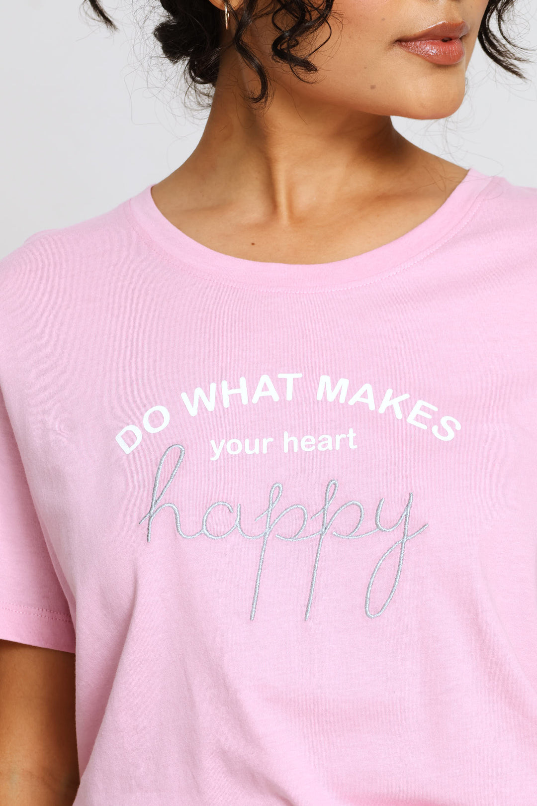 Short Sleeve Sleep Tee - Pink