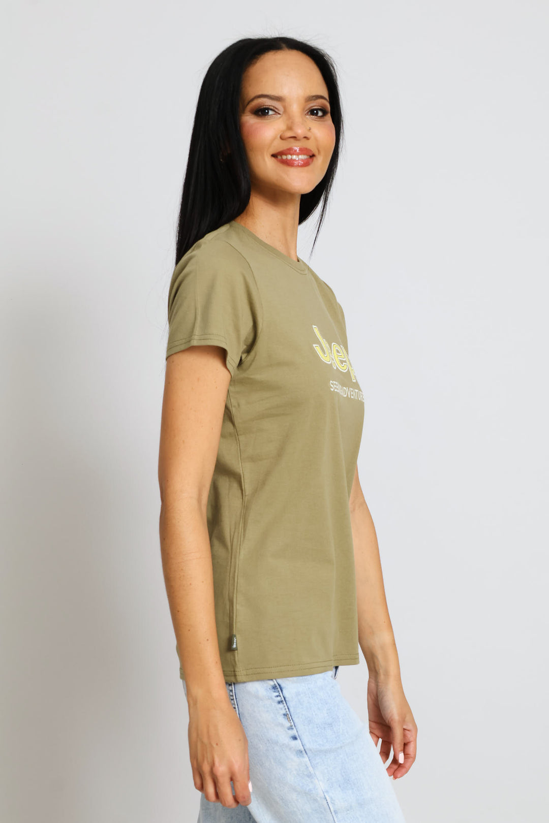 Applique Tee - Olive