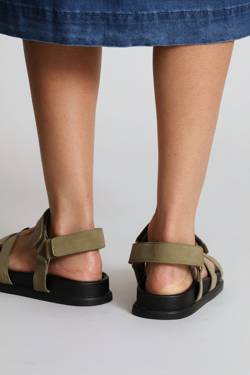Ankle Strap H Sandal - Fatigue