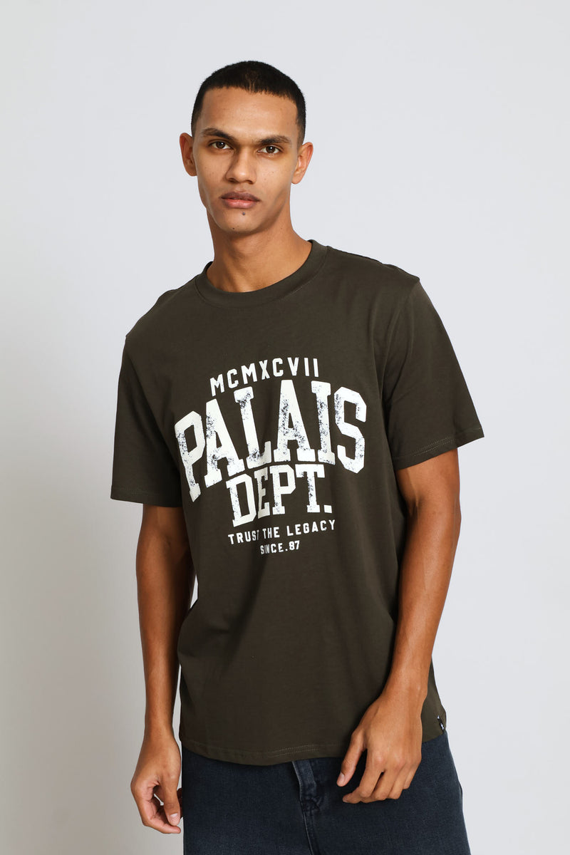 Mcmxcvii Print Tee - Fatigue