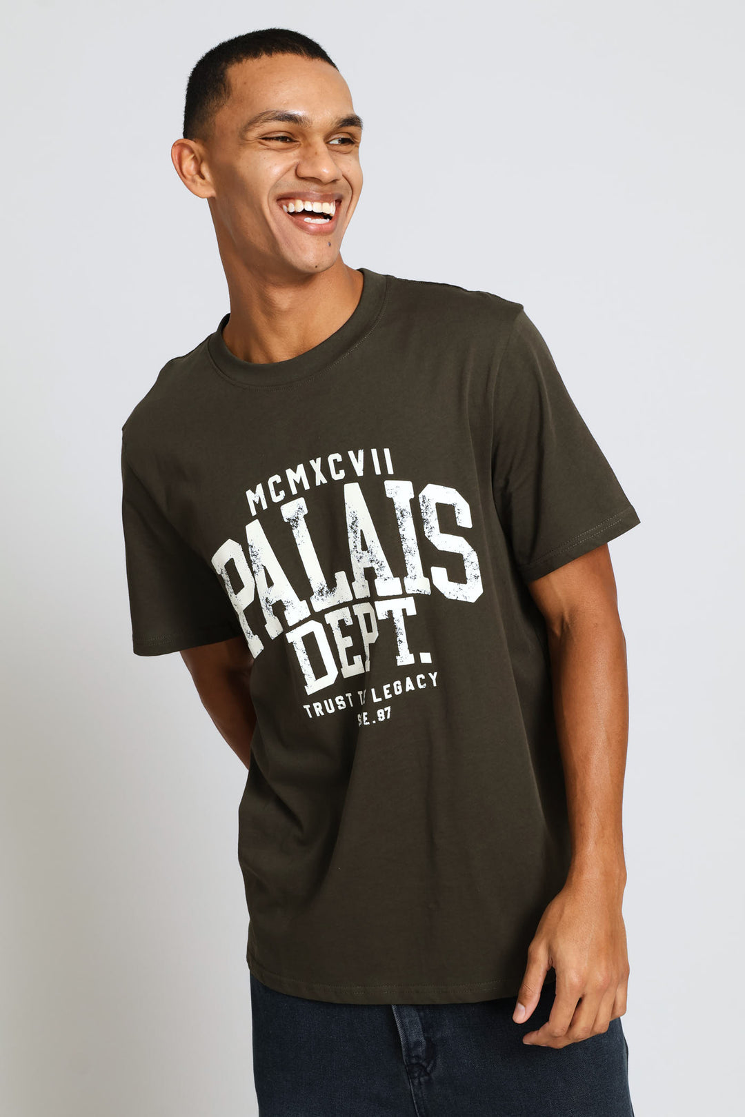 Mcmxcvii Print Tee - Fatigue