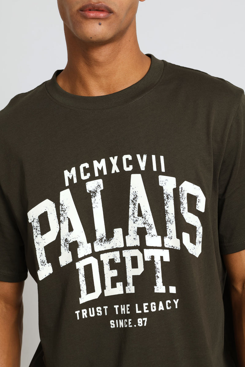 Mcmxcvii Print Tee - Fatigue