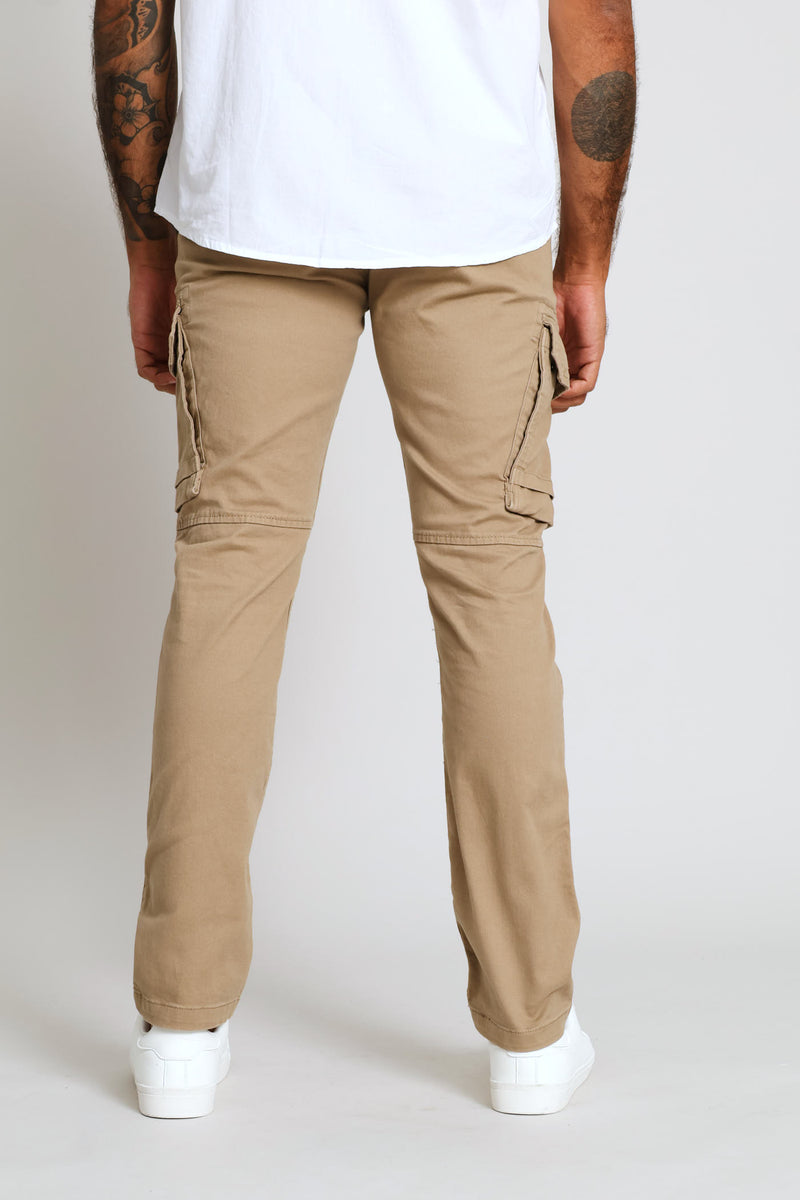 Cargo Side Bellows Pocket Pant - Taupe