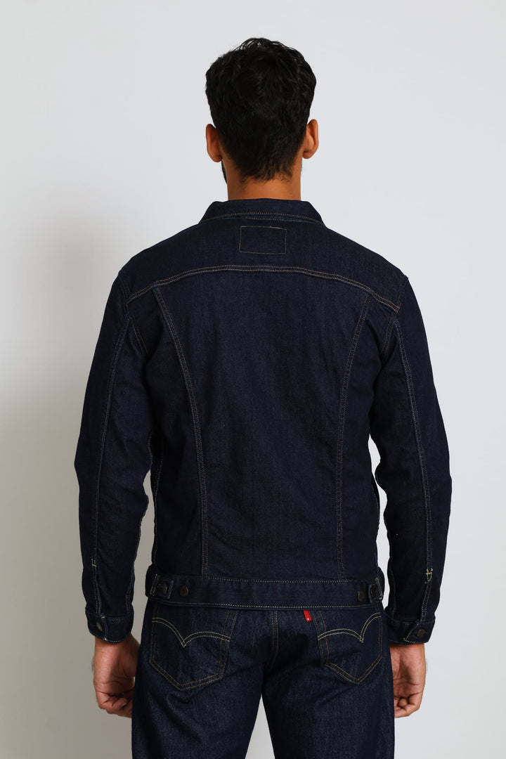 Denim Trucker Jacket - Dark Indigo