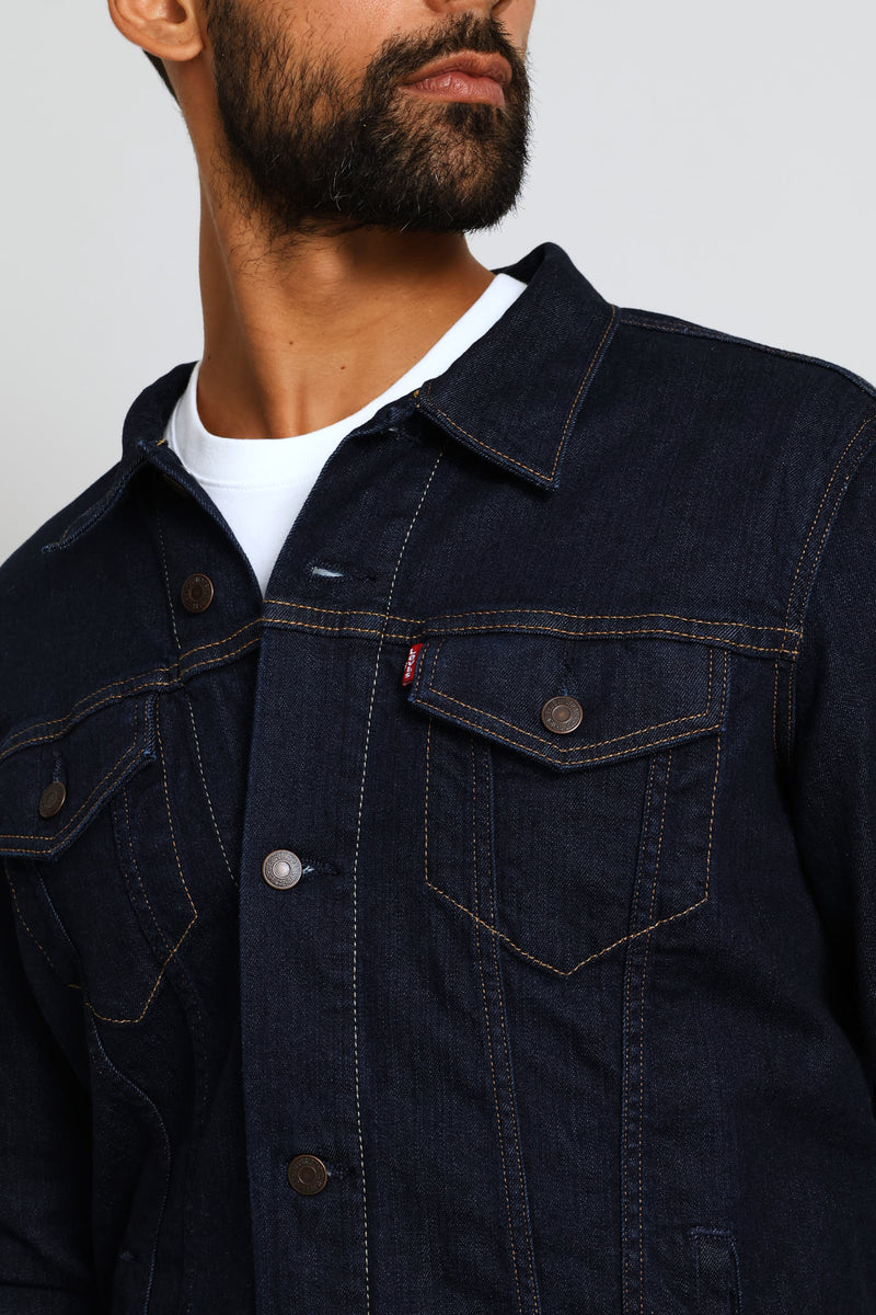 Denim Trucker Jacket - Dark Indigo