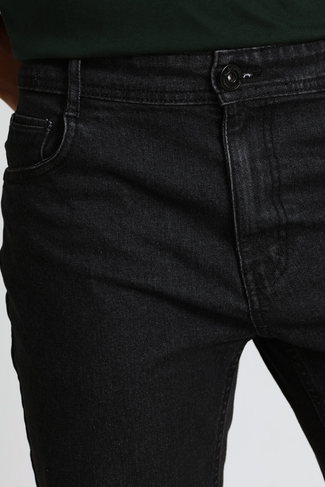 Denim Short - Black Acid