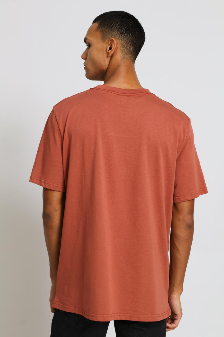Swft Front Print Tee - Brick