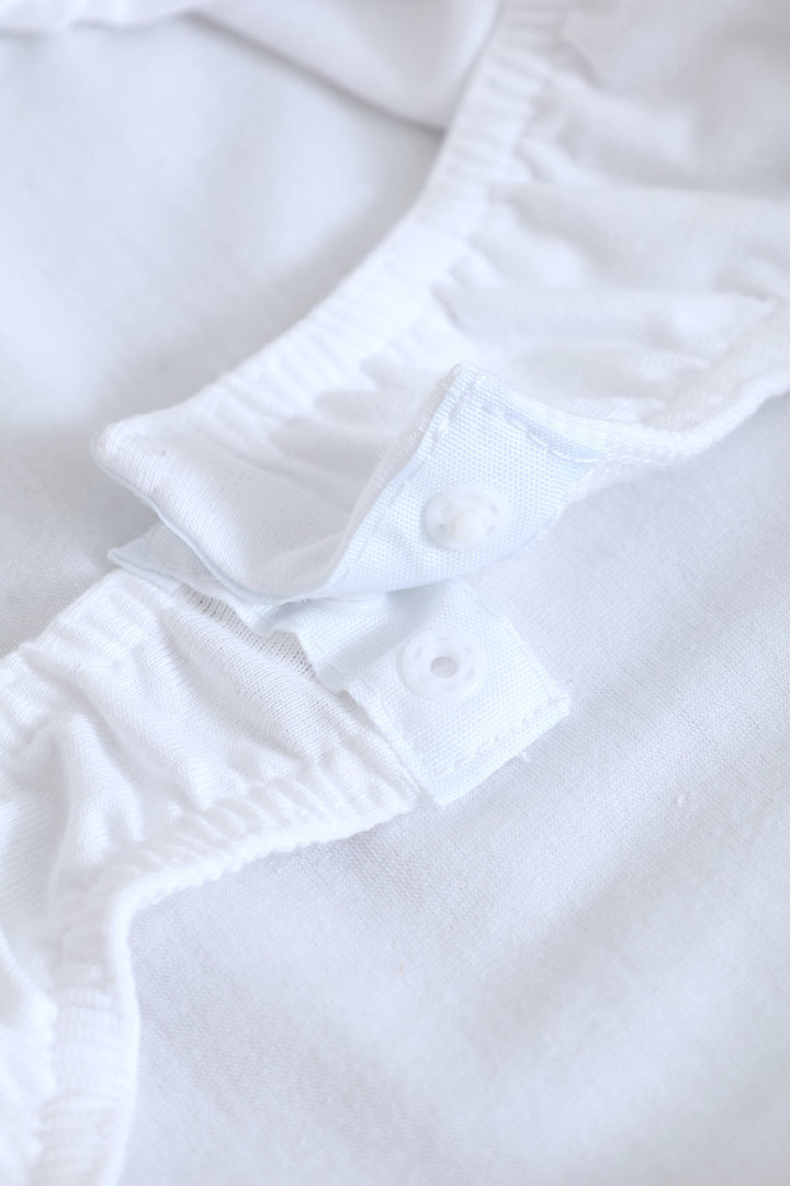Scoop Neck Bodysuit - White