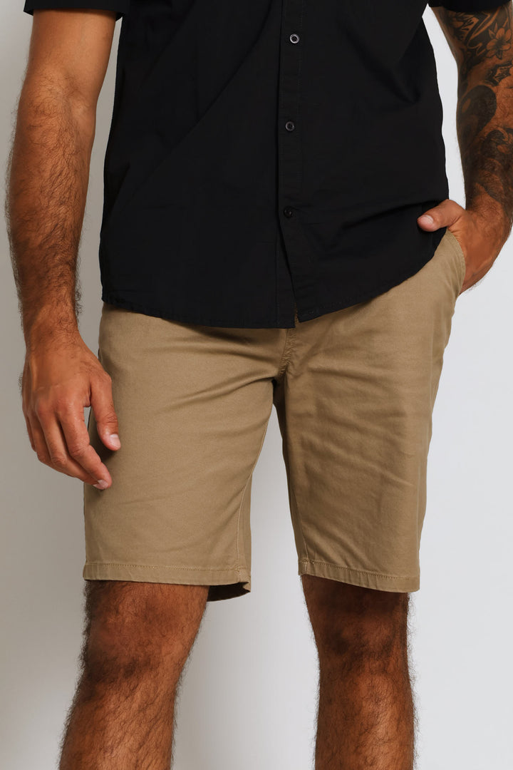 Plain Chino Short - Khaki
