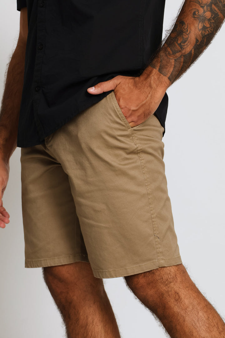 Plain Chino Short - Khaki