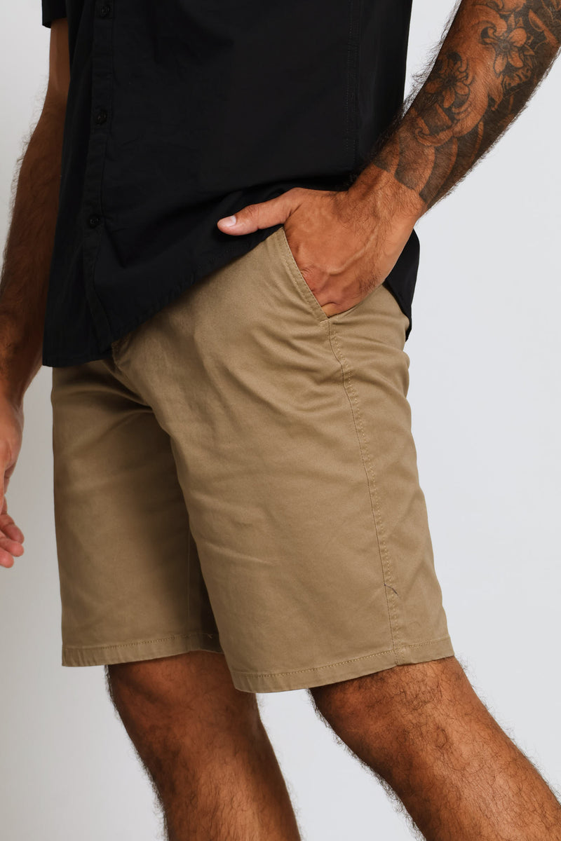 Plain Chino Short - Khaki