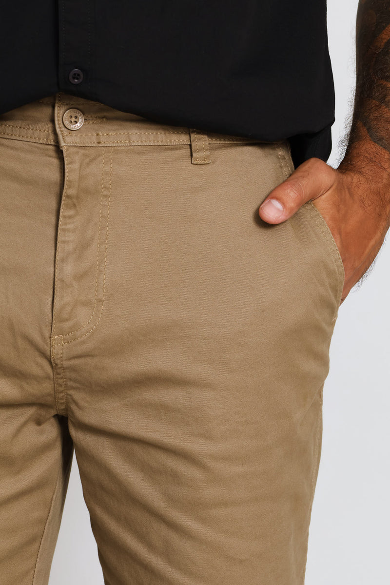 Plain Chino Short - Khaki