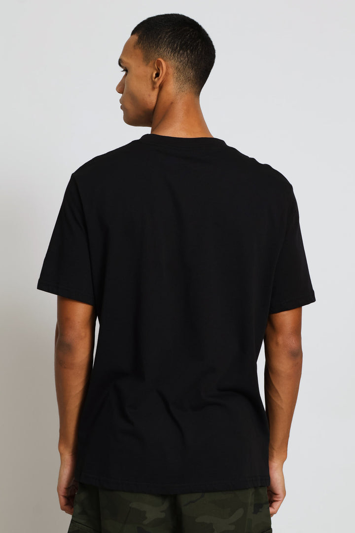 Teddy Money Print Tee - Black