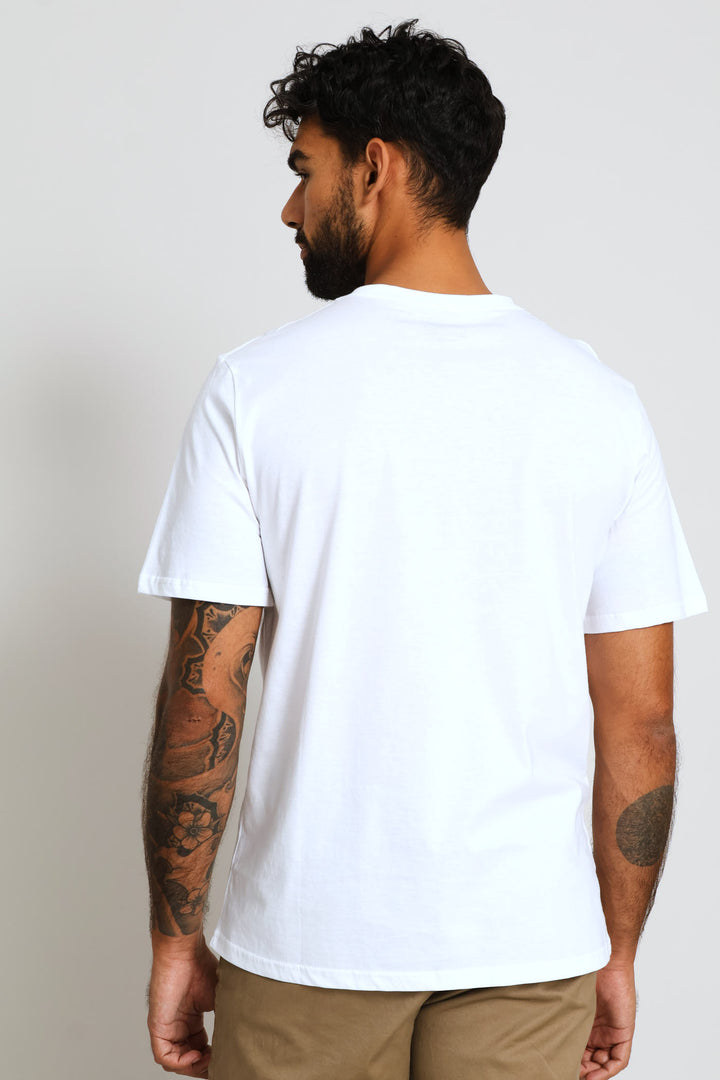 Milano Crest Print Tee - White