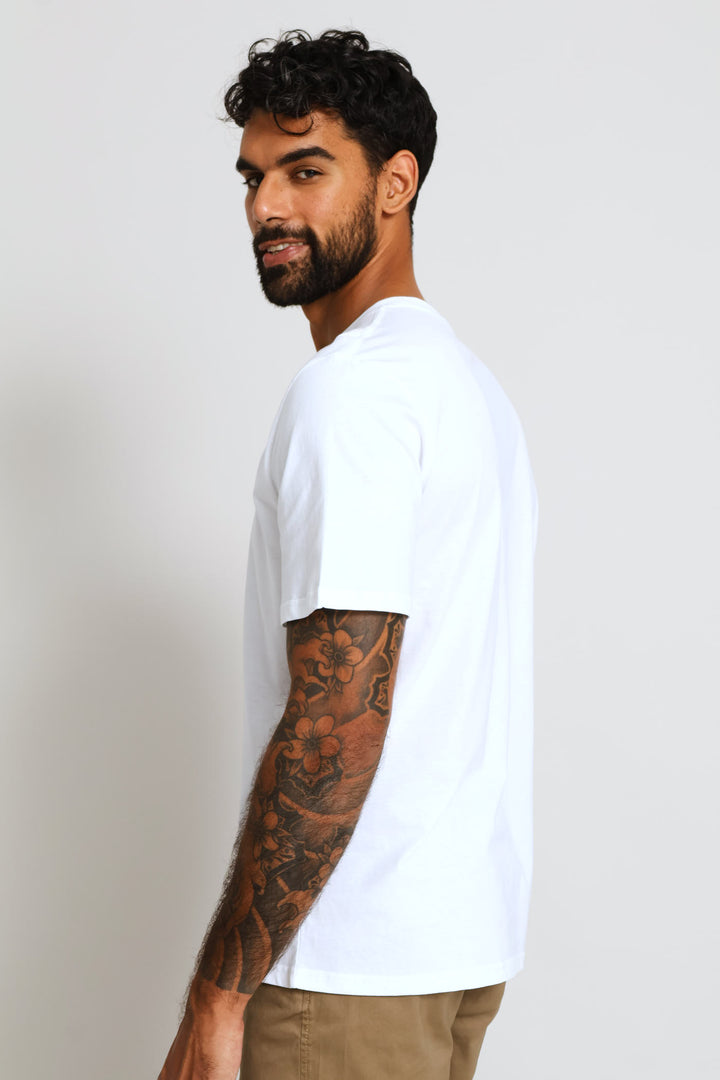 Milano Crest Print Tee - White