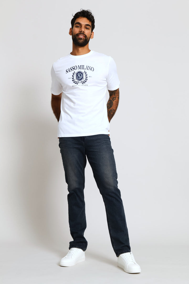 Straight Stretch Denim - Dark Wash