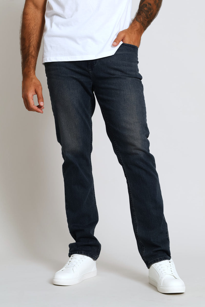Straight Stretch Denim - Dark Wash