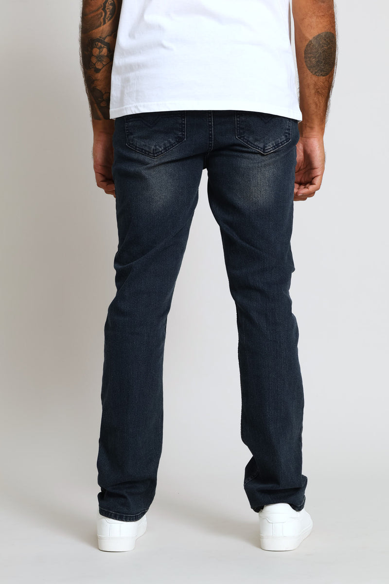Straight Stretch Denim - Dark Wash