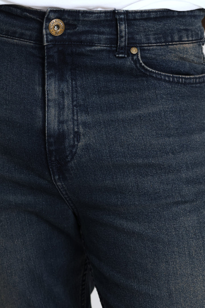 Straight Stretch Denim - Dark Wash