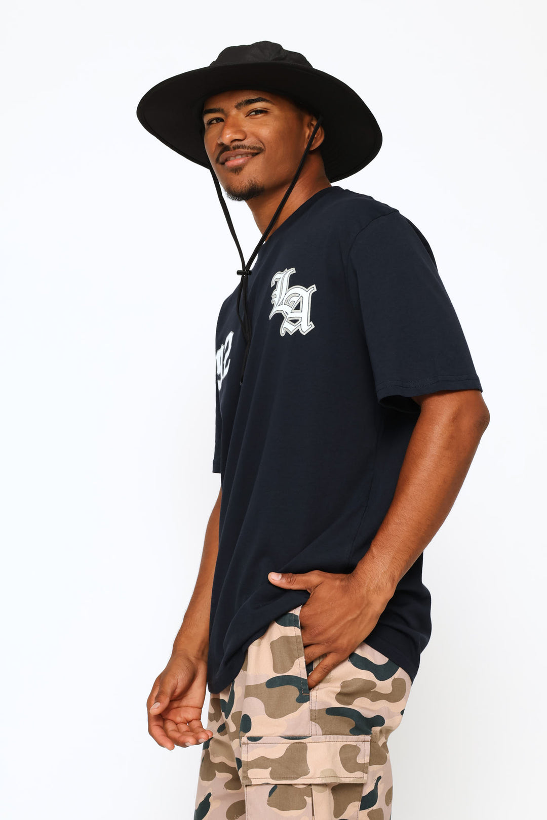 La Number Tee - Navy