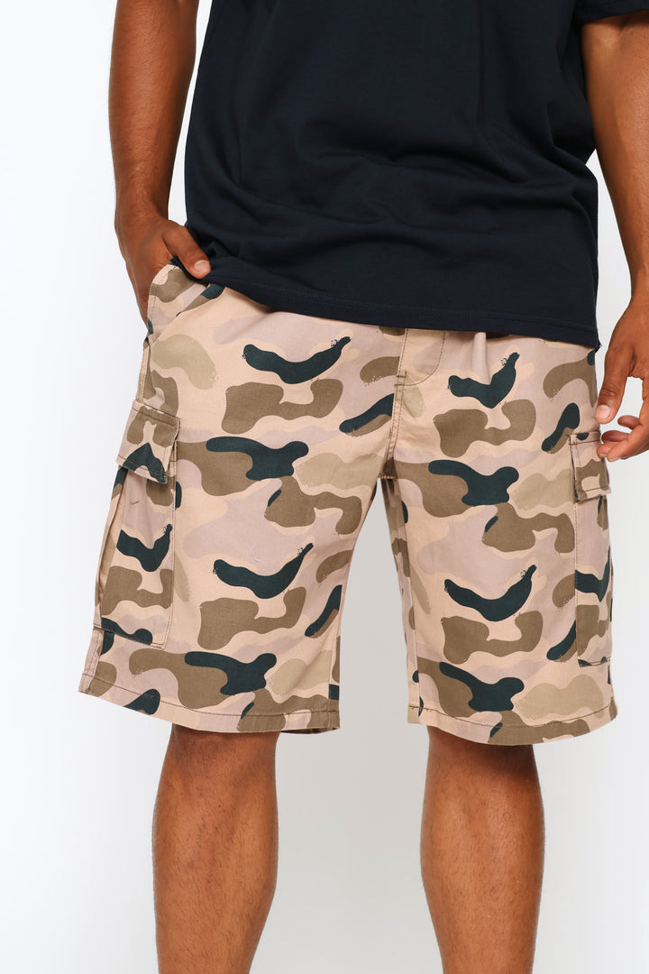 Camo Shorts - Brown
