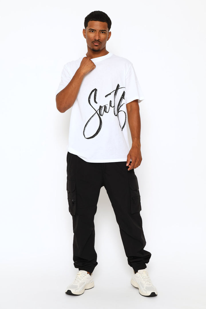 Swft Side Print Tee - White