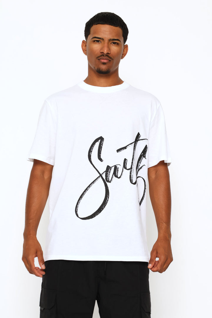 Swft Side Print Tee - White