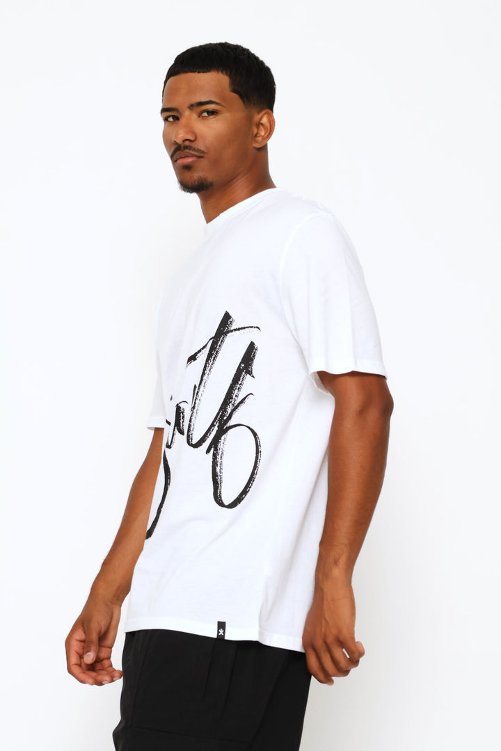 Swft Side Print Tee - White