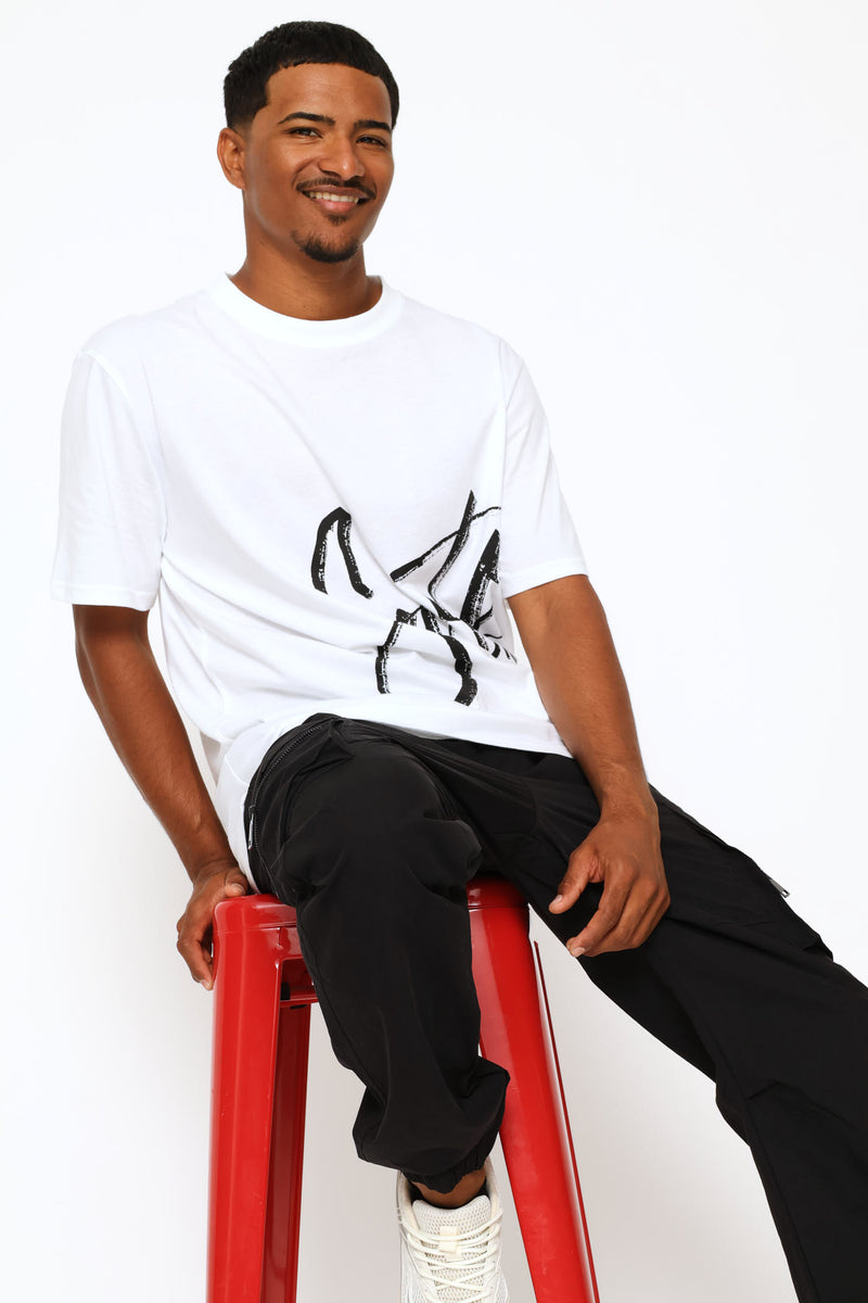 Swft Side Print Tee - White