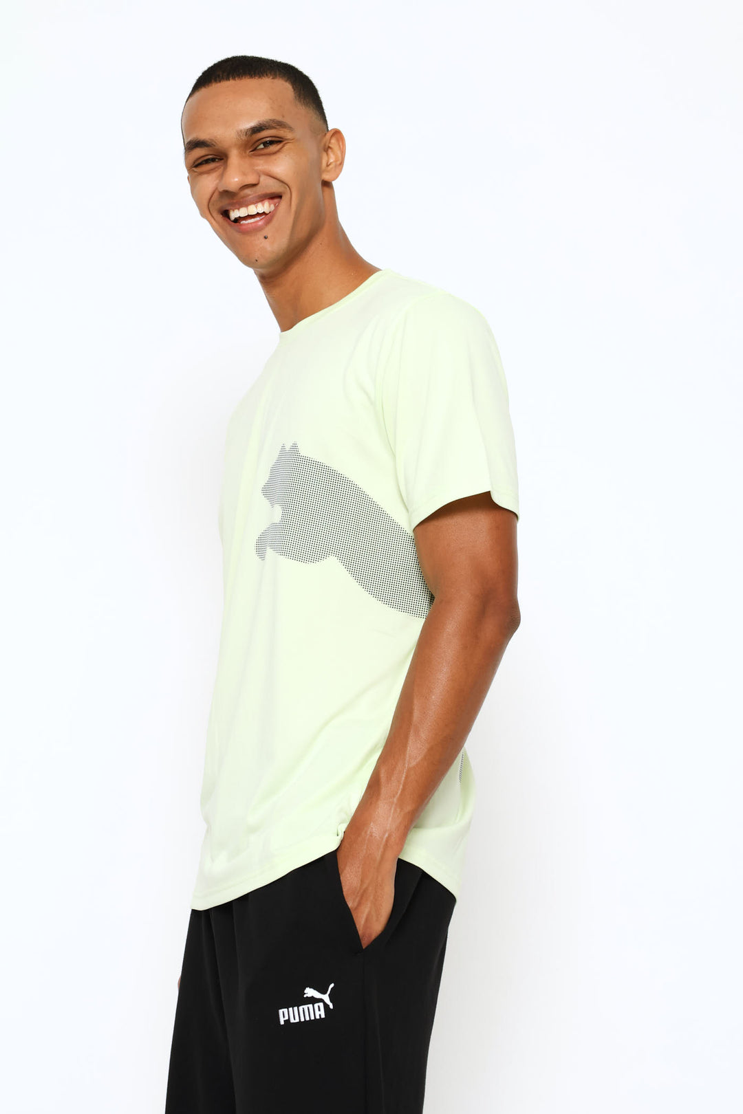 M Tad Big Logo Tee - Lime