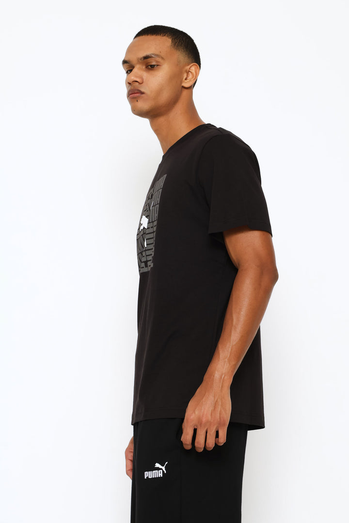 Graphic Box Tee - Black