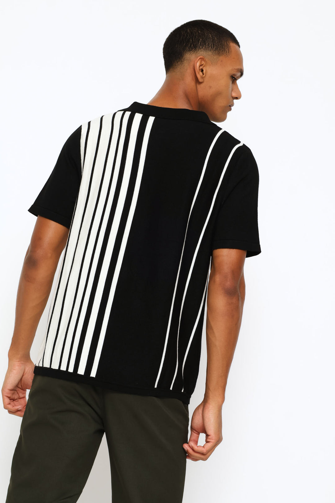 Stretch Knit Golfer - Black