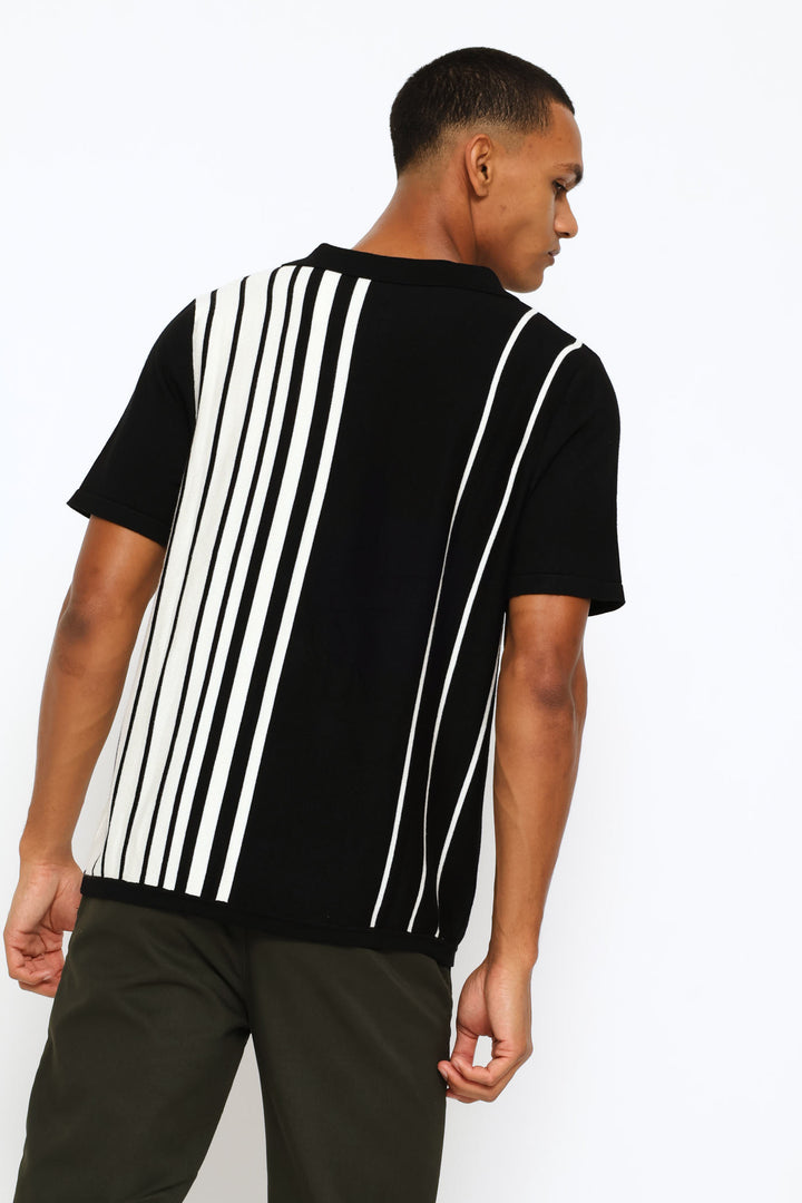 Stretch Knit Golfer - Black