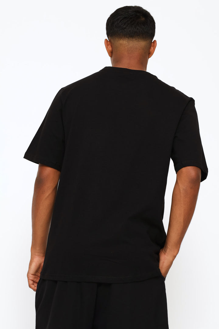 My Brain Slogan Tee - Black