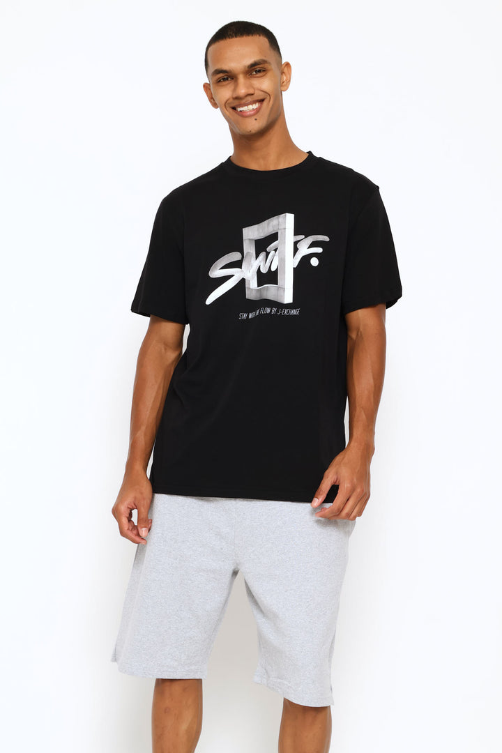 Swft Print Tee - Black