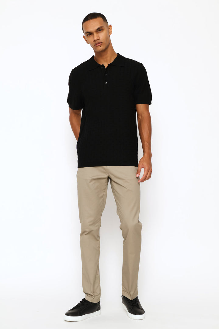 Diamond Geo Textured Golfer - Black