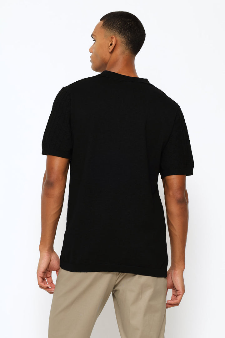 Diamond Geo Textured Golfer - Black