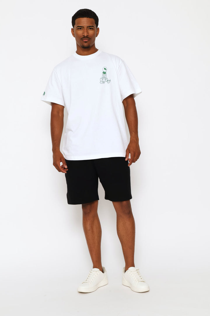 Alien Relaxed Graphic Tee - White
