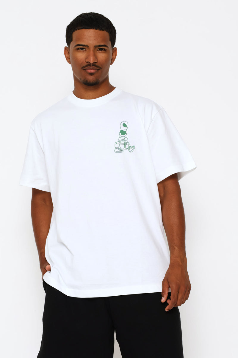 Alien Relaxed Graphic Tee - White